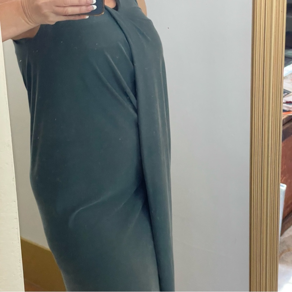 Cynthia Rowley Sage Green Cupro Wrap Dress 🌿Extra Small NWOT 🔥🔥 - Picture 7 of 14